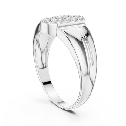 14K White Gold Round Lab-Grown Diamond Drop Ring for Women | Everyday Wear | Pure Carat