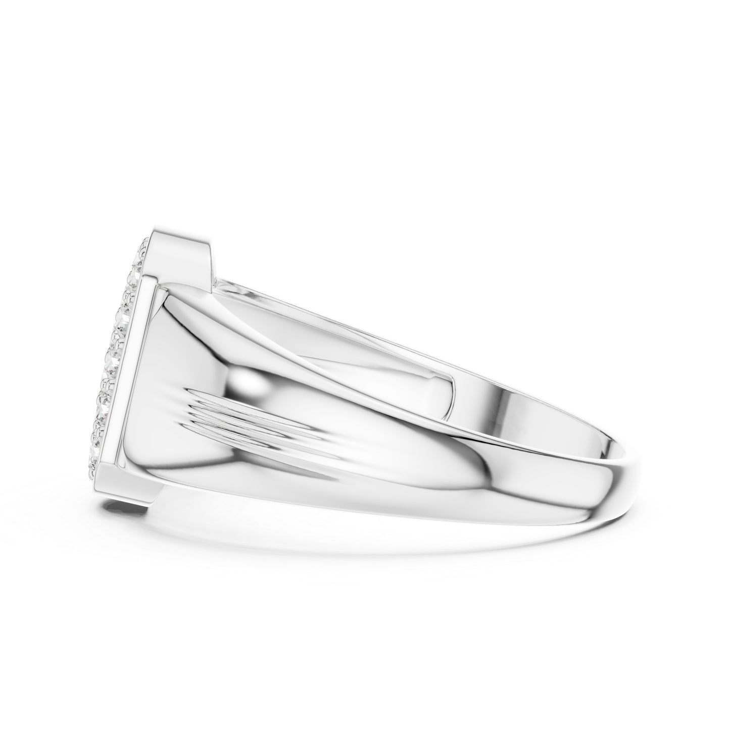 14K White Gold Round Lab-Grown Diamond Drop Ring for Women | Everyday Wear | Pure Carat