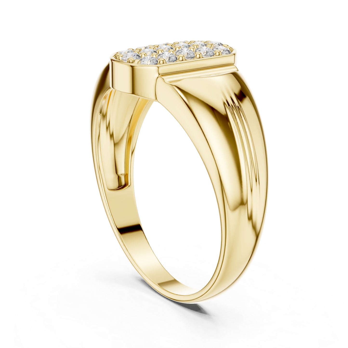 14K White Gold Round Lab-Grown Diamond Drop Ring for Women | Everyday Wear | Pure Carat