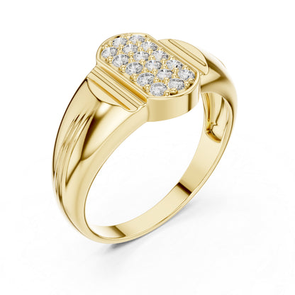 14K White Gold Round Lab-Grown Diamond Drop Ring for Women | Everyday Wear | Pure Carat