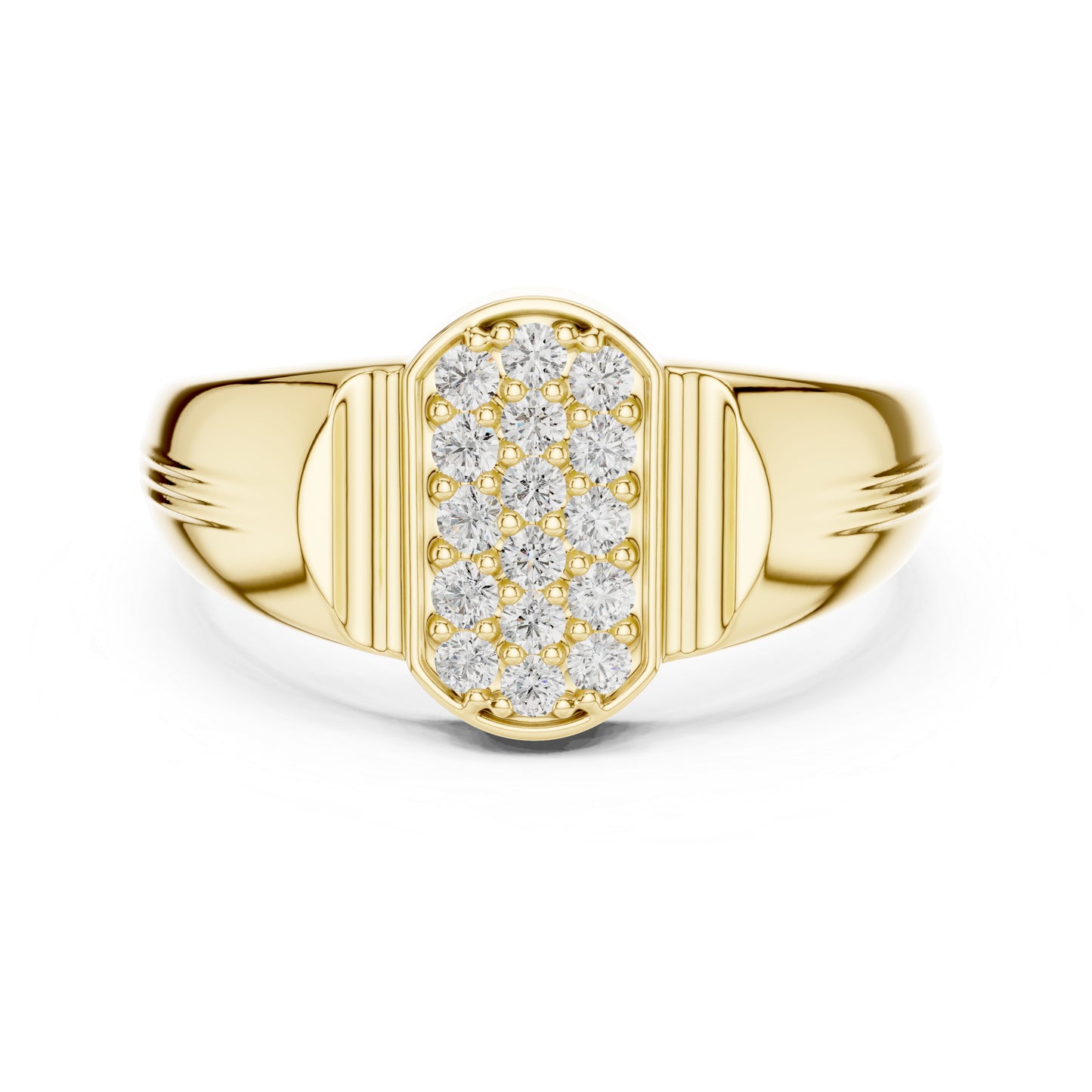 14K White Gold Round Lab-Grown Diamond Drop Ring for Women | Everyday Wear | Pure Carat