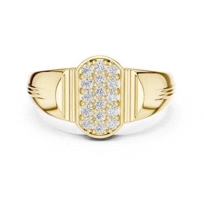 14K White Gold Round Lab-Grown Diamond Drop Ring for Women | Everyday Wear | Pure Carat