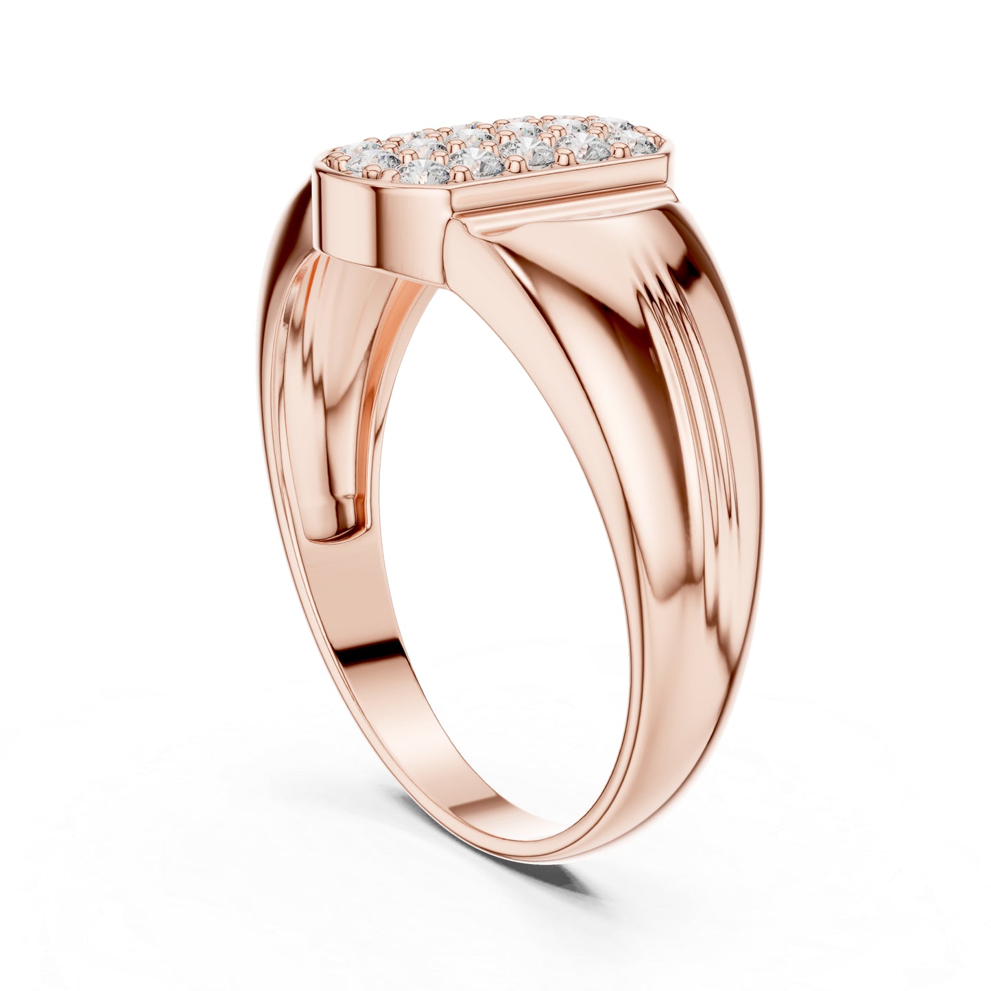 14K White Gold Round Lab-Grown Diamond Drop Ring for Women | Everyday Wear | Pure Carat