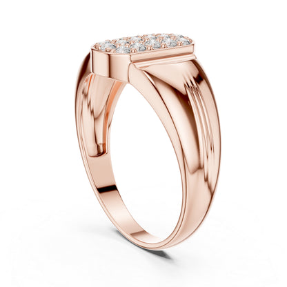 14K White Gold Round Lab-Grown Diamond Drop Ring for Women | Everyday Wear | Pure Carat