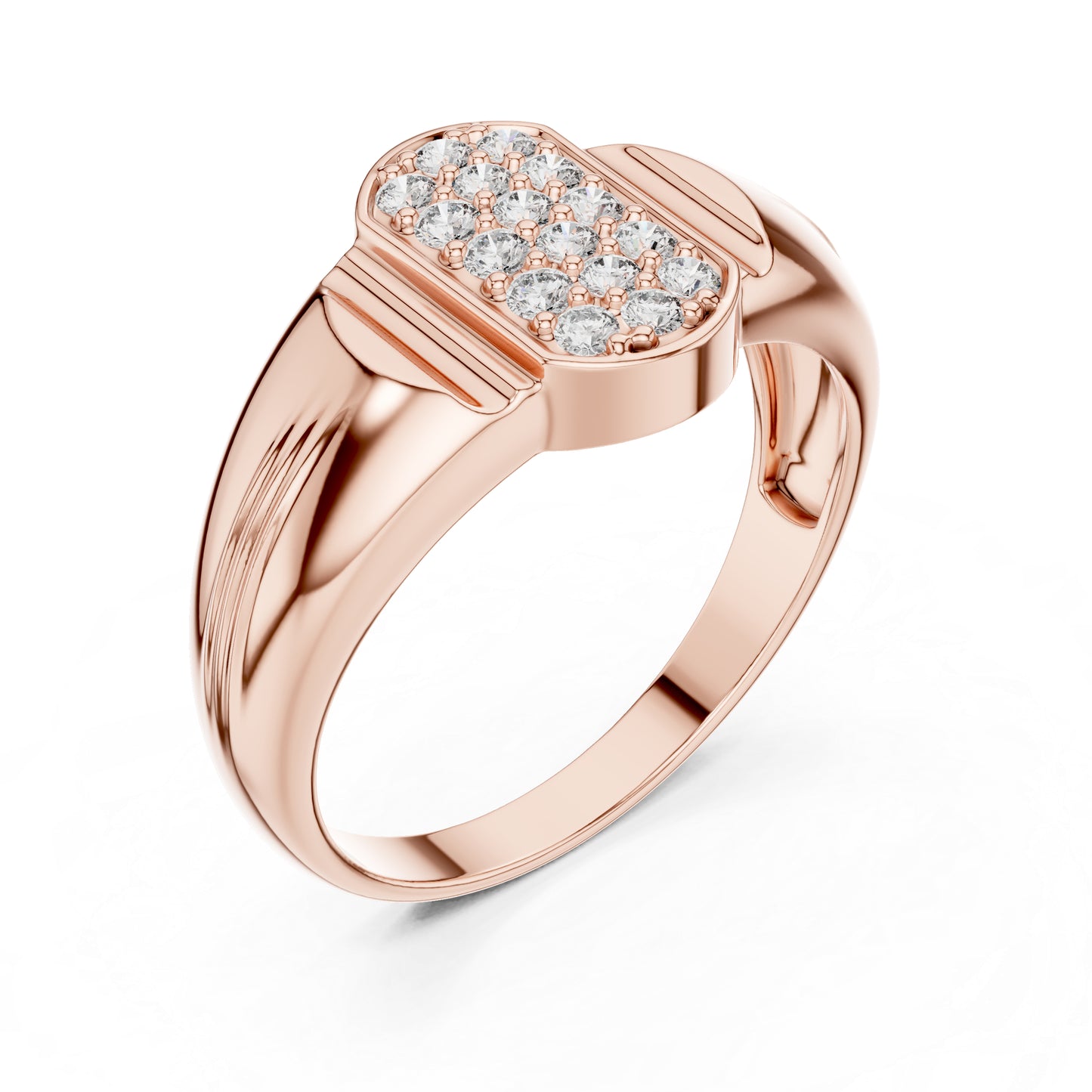 14K White Gold Round Lab-Grown Diamond Drop Ring for Women | Everyday Wear | Pure Carat