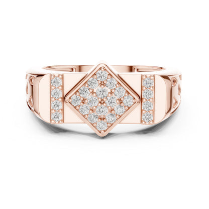 18K Rose Gold Round Lab-Grown Diamond Solitaire Ring for Women | Party Wear | Pure Carat