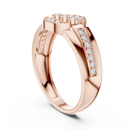 14K Yellow Gold Round Lab-Grown Diamond Stud Ring for Women | Anniversary Gift | Pure Carat