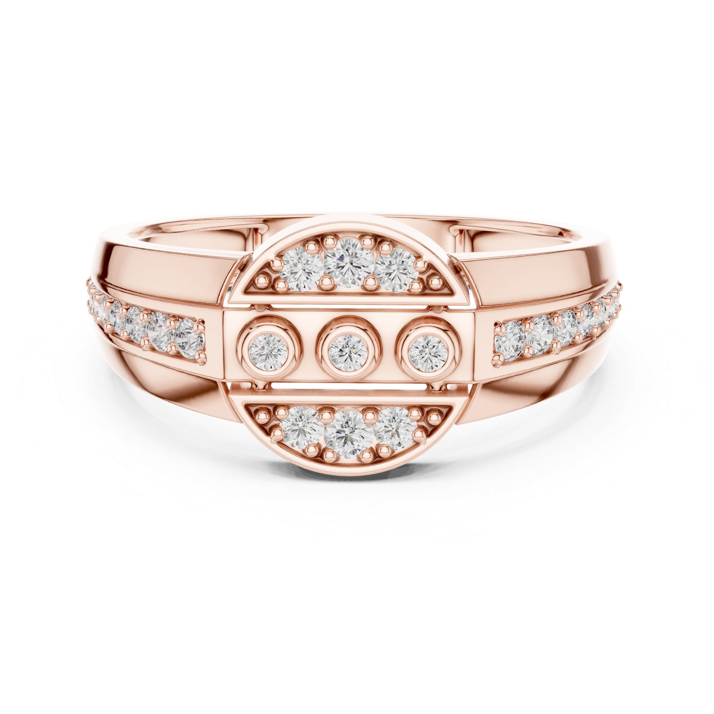 14K Yellow Gold Round Lab-Grown Diamond Stud Ring for Women | Anniversary Gift | Pure Carat