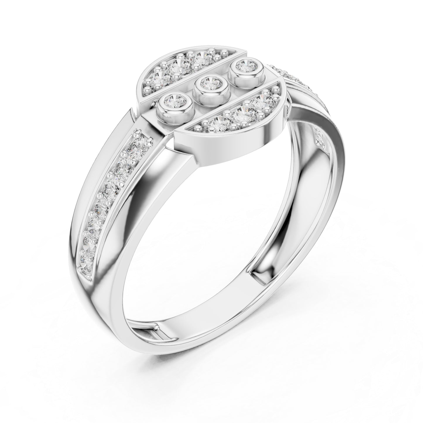 14K Yellow Gold Round Lab-Grown Diamond Stud Ring for Women | Anniversary Gift | Pure Carat