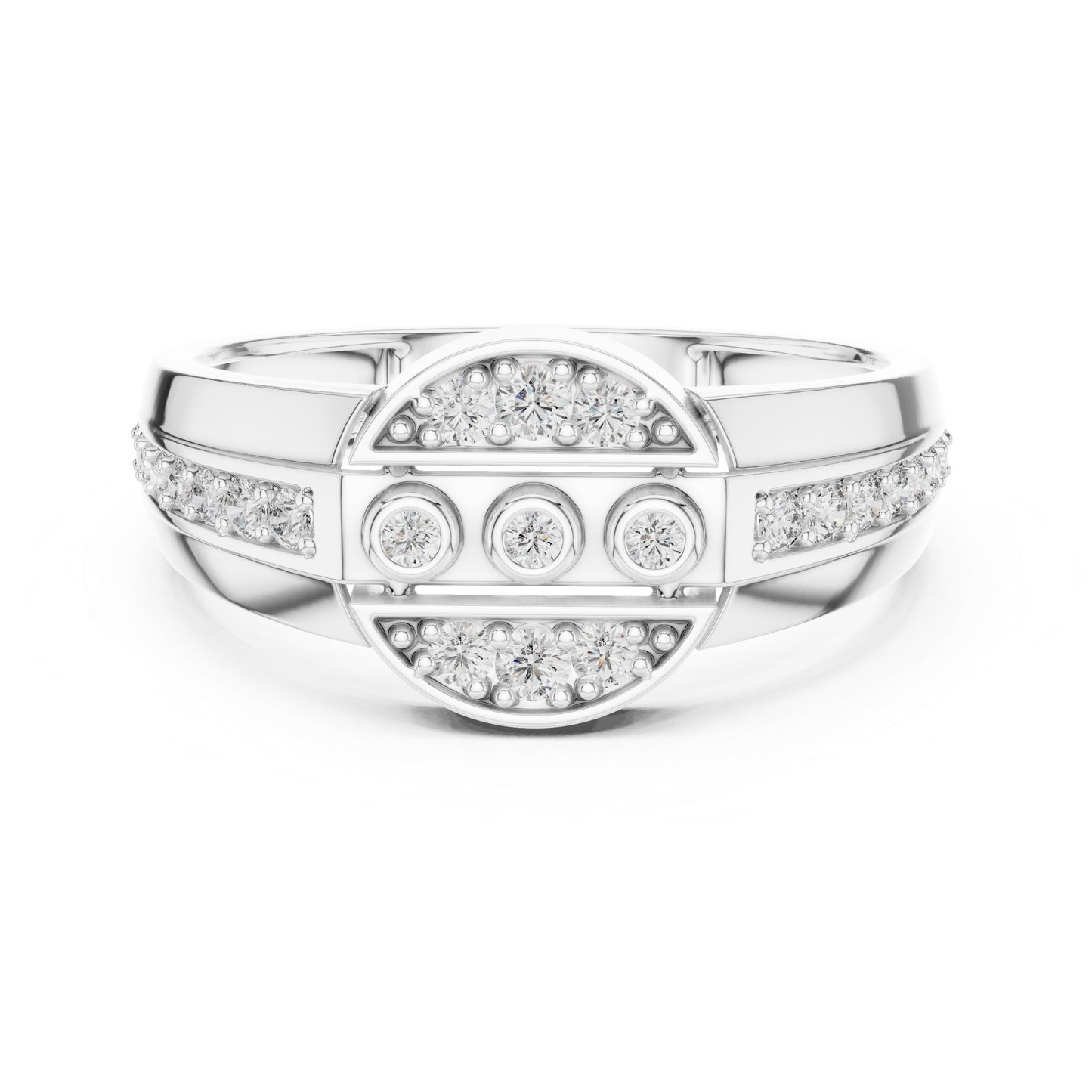 14K Yellow Gold Round Lab-Grown Diamond Stud Ring for Women | Anniversary Gift | Pure Carat