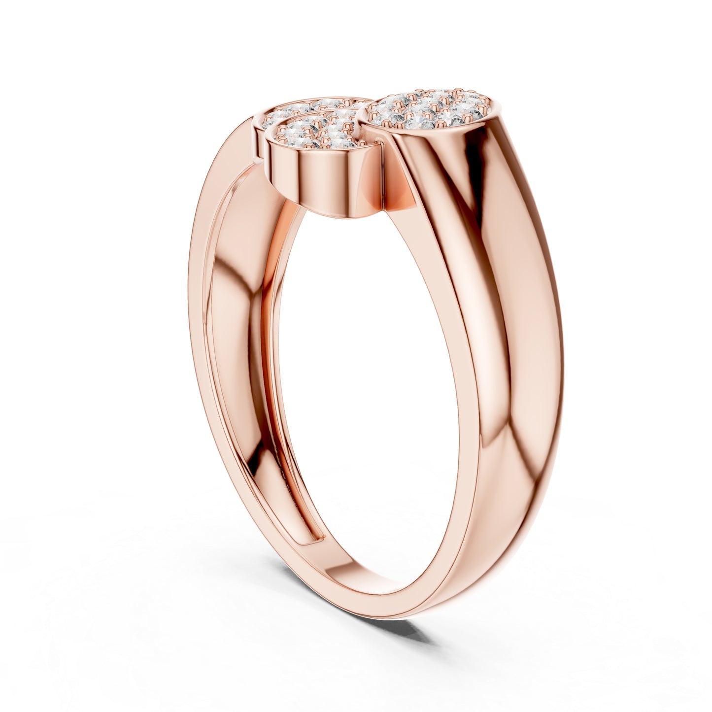 14K Rose Gold Round Lab-Grown Diamond Engagement Ring for Women | Pure Carat