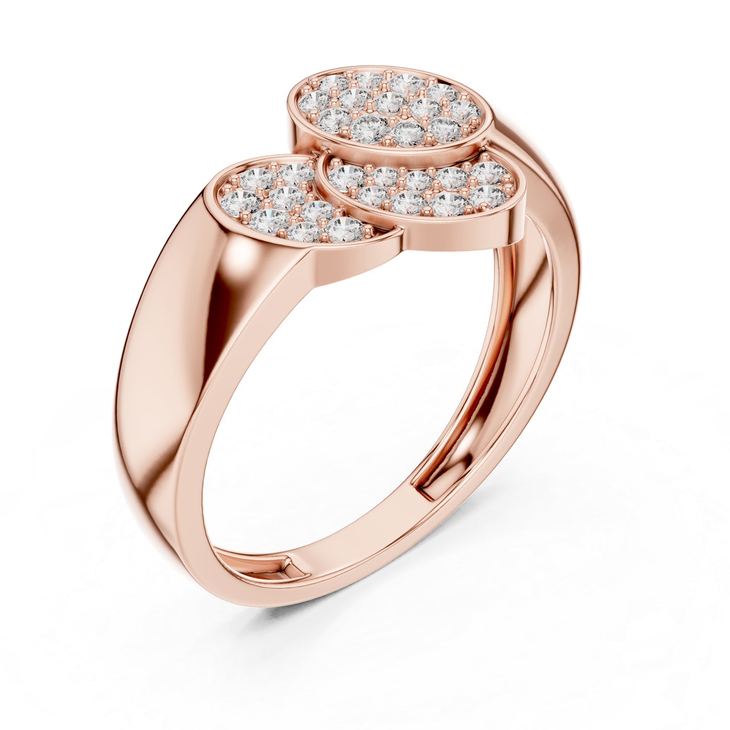 14K Rose Gold Round Lab-Grown Diamond Engagement Ring for Women | Pure Carat