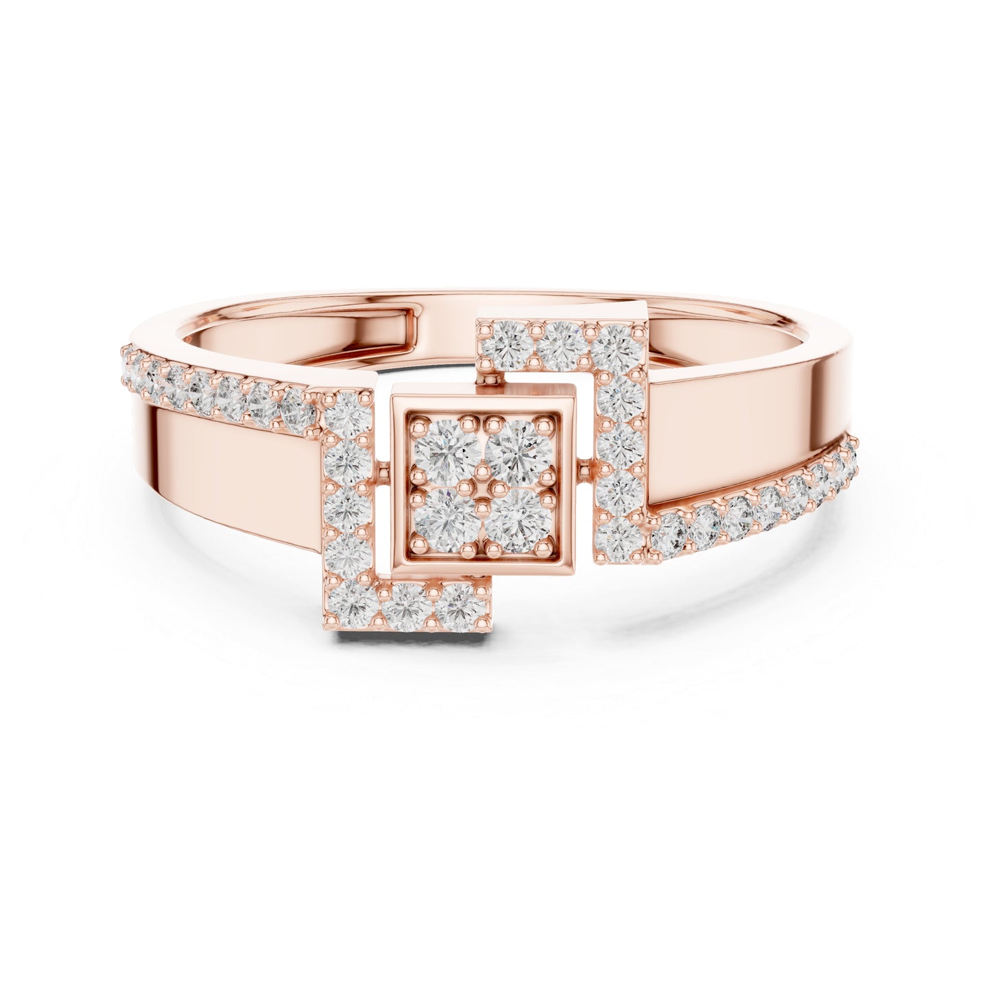 14K White Gold Round Lab-Grown Diamond Wedding Ring for Women | Pure Carat