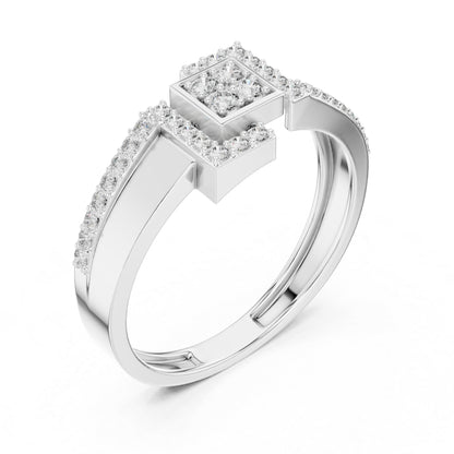 14K White Gold Round Lab-Grown Diamond Wedding Ring for Women | Pure Carat