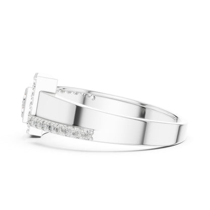 14K White Gold Round Lab-Grown Diamond Wedding Ring for Women | Pure Carat