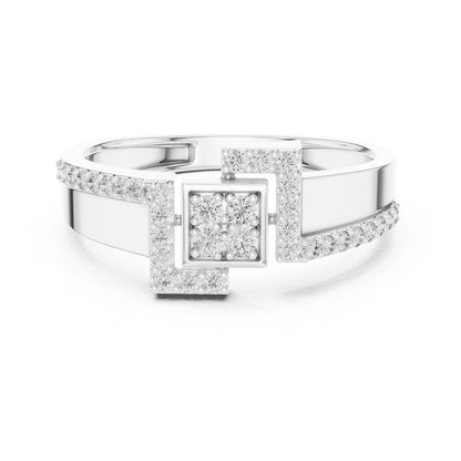 14K White Gold Round Lab-Grown Diamond Wedding Ring for Women | Pure Carat