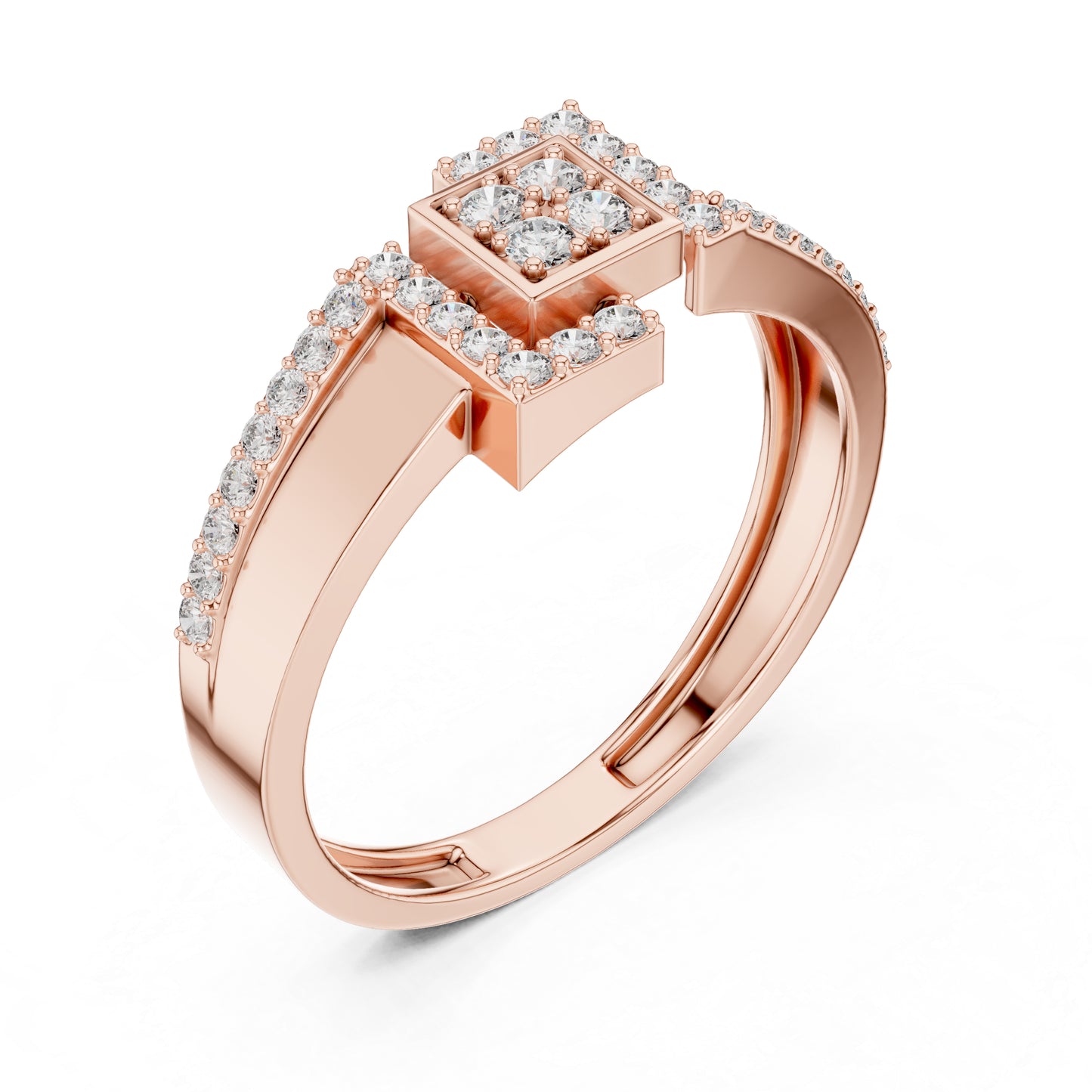 14K White Gold Round Lab-Grown Diamond Wedding Ring for Women | Pure Carat