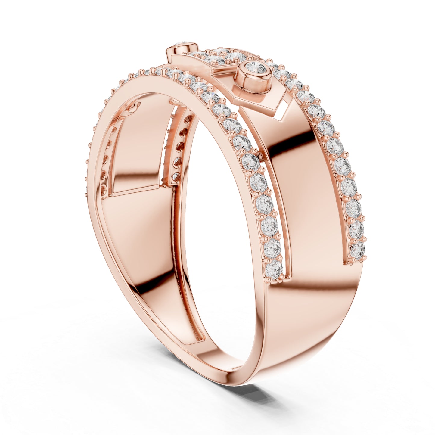 18K Yellow Gold Round Lab-Grown Diamond Ring for Women | Office Wear | Pure Carat