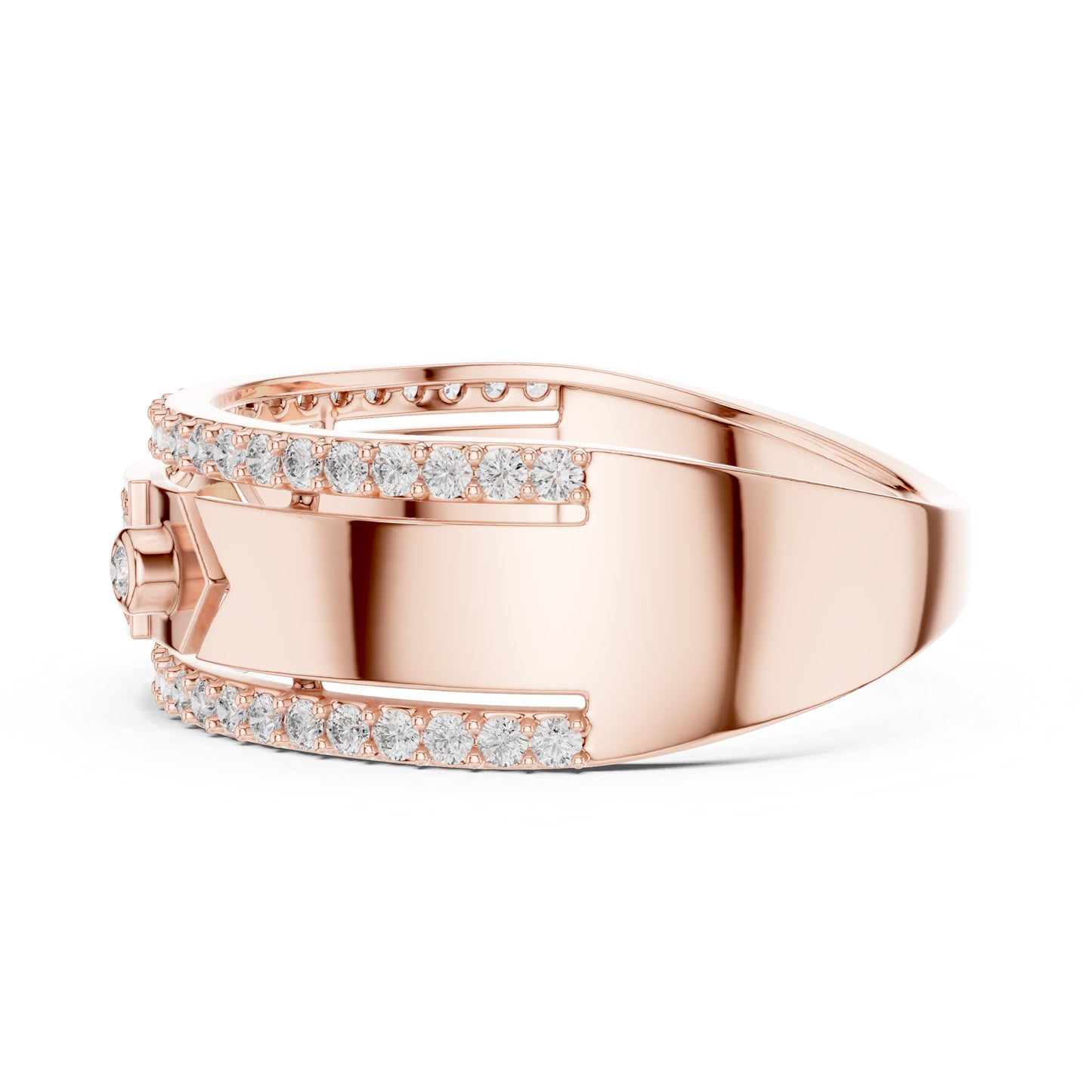 18K Yellow Gold Round Lab-Grown Diamond Ring for Women | Office Wear | Pure Carat