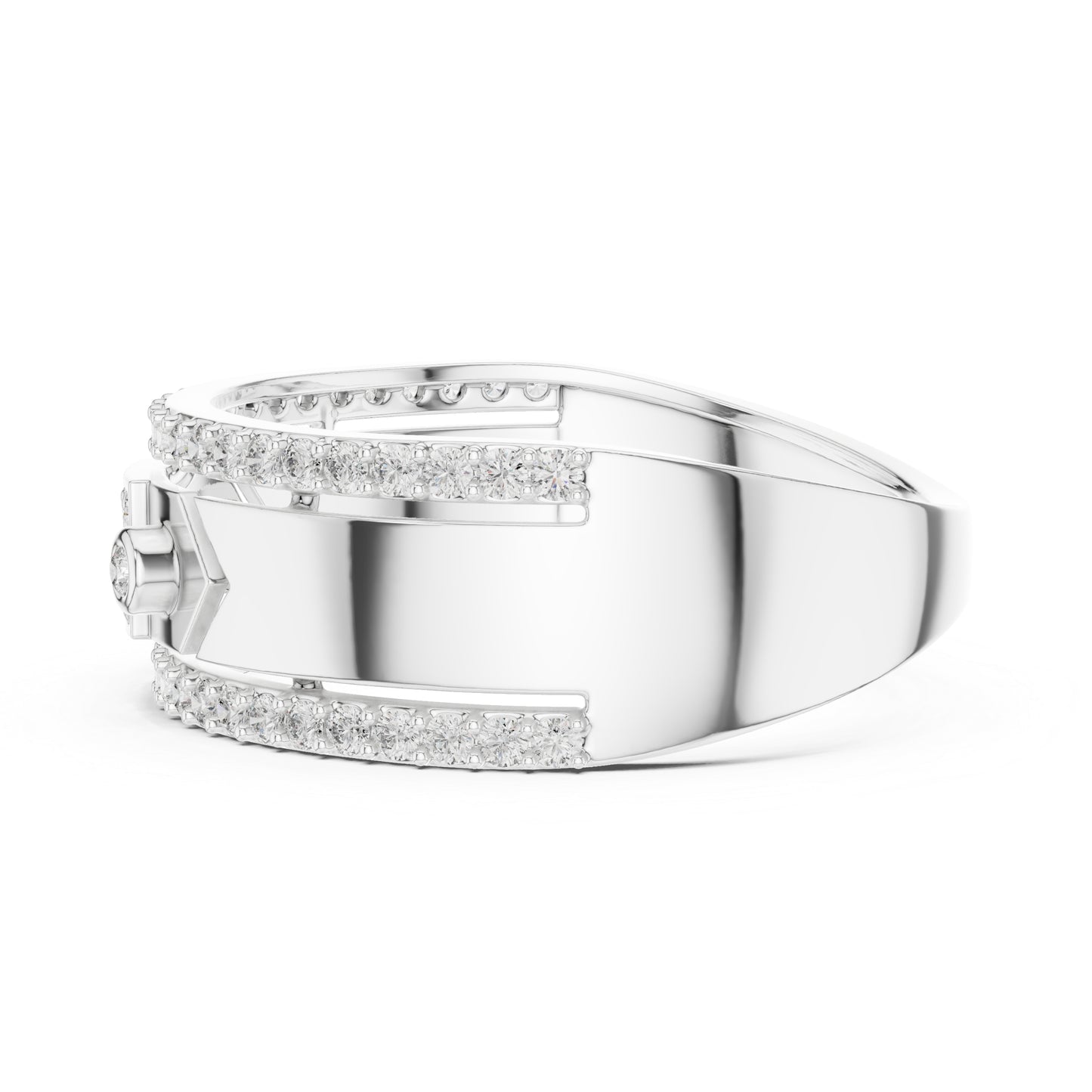 18K Yellow Gold Round Lab-Grown Diamond Ring for Women | Office Wear | Pure Carat