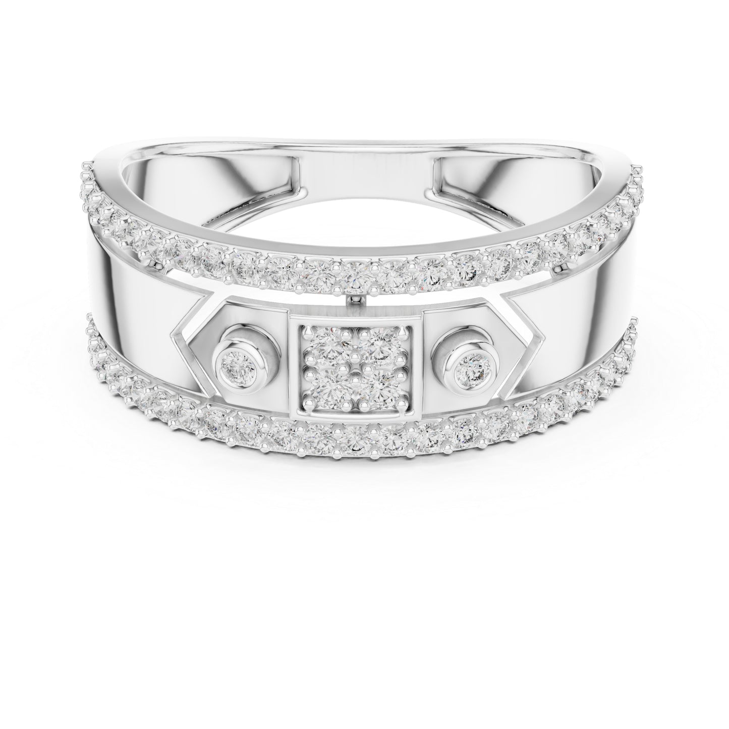 18K Yellow Gold Round Lab-Grown Diamond Ring for Women | Office Wear | Pure Carat