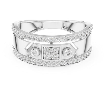 18K Yellow Gold Round Lab-Grown Diamond Ring for Women | Office Wear | Pure Carat