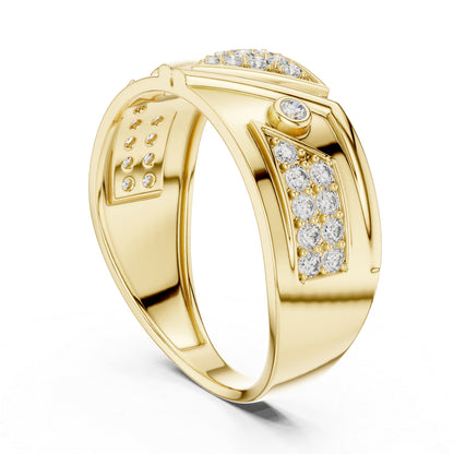 14K Yellow Gold Round Lab-Grown Diamond Bridal Ring for Women | Pure Carat