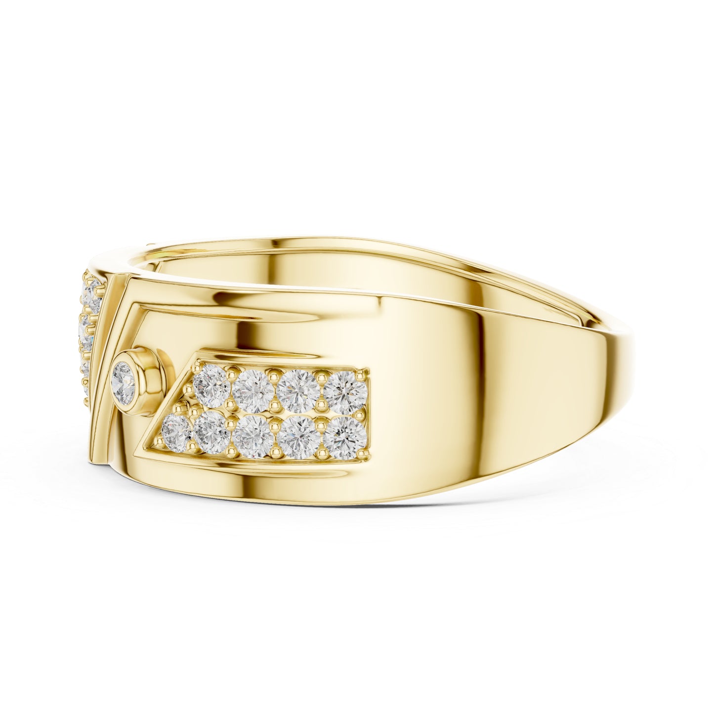 14K Yellow Gold Round Lab-Grown Diamond Bridal Ring for Women | Pure Carat