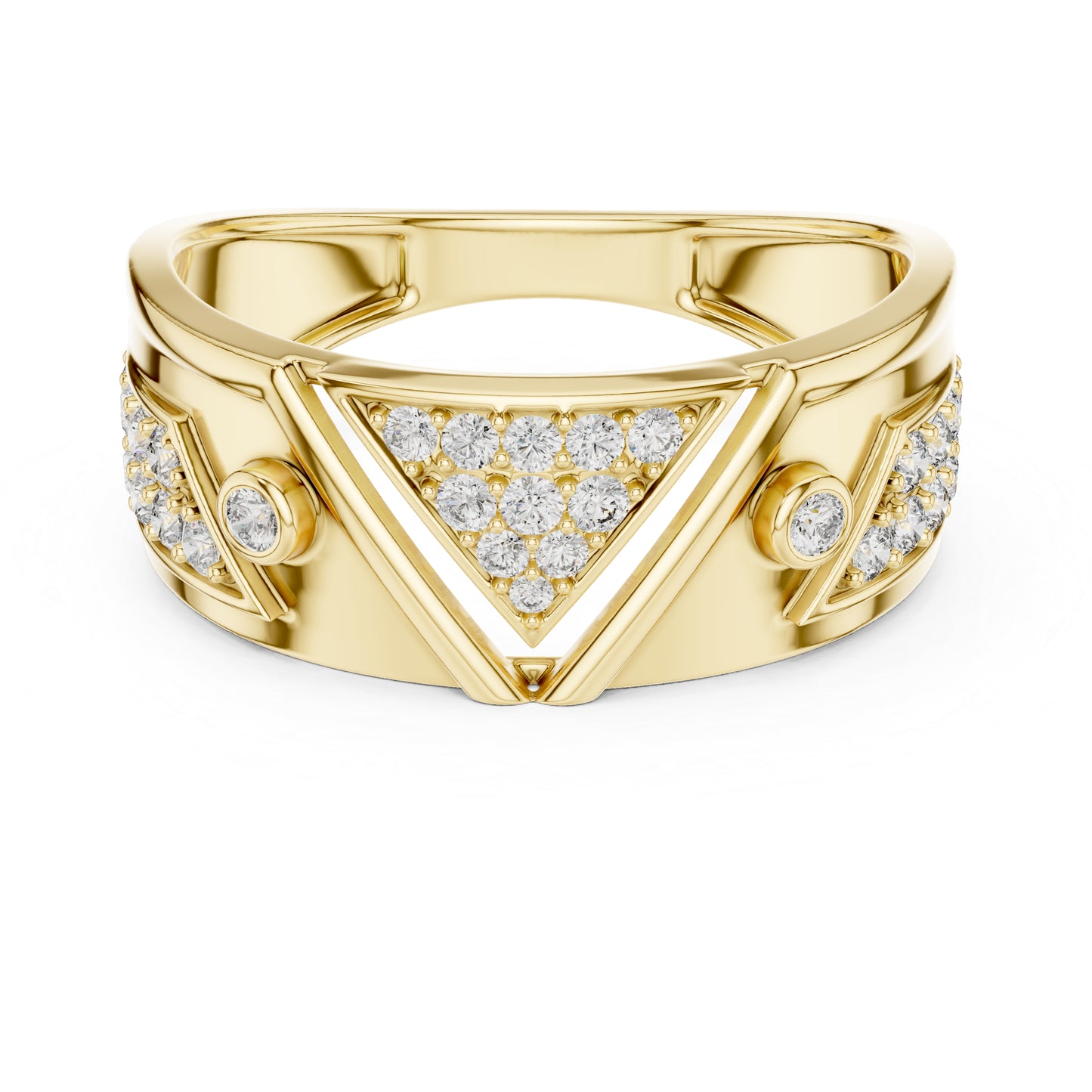 14K Yellow Gold Round Lab-Grown Diamond Bridal Ring for Women | Pure Carat