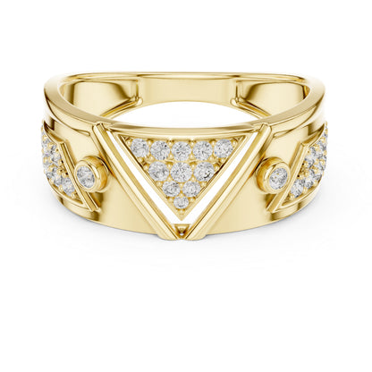 14K Yellow Gold Round Lab-Grown Diamond Bridal Ring for Women | Pure Carat