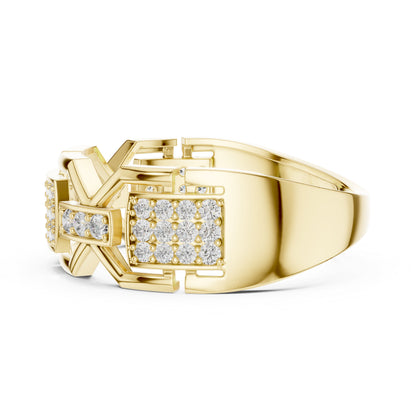 18K Rose Gold Round Lab-Grown Diamond Drop Ring for Women | Everyday Wear | Pure Carat