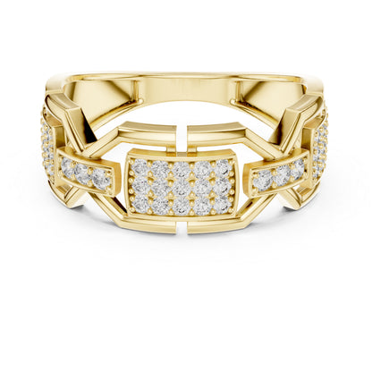 18K Rose Gold Round Lab-Grown Diamond Drop Ring for Women | Everyday Wear | Pure Carat