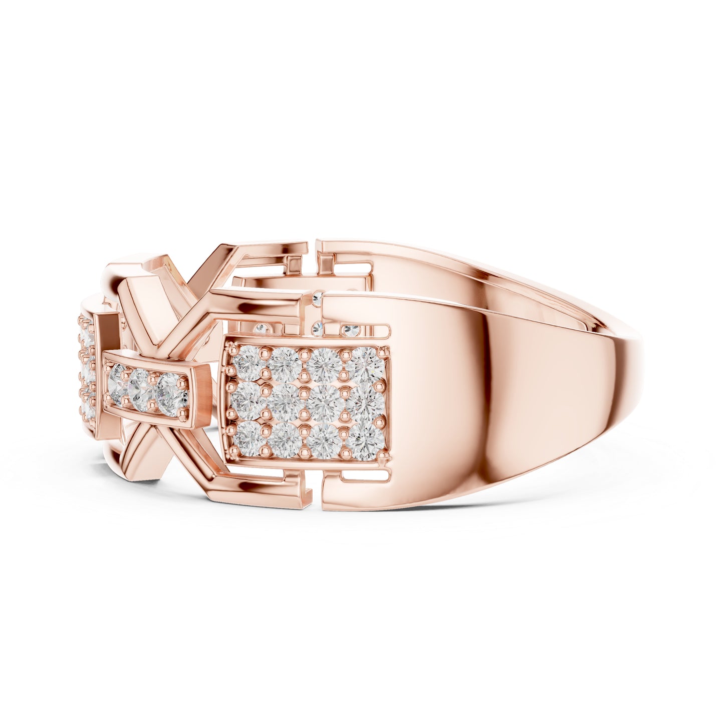 18K Rose Gold Round Lab-Grown Diamond Drop Ring for Women | Everyday Wear | Pure Carat