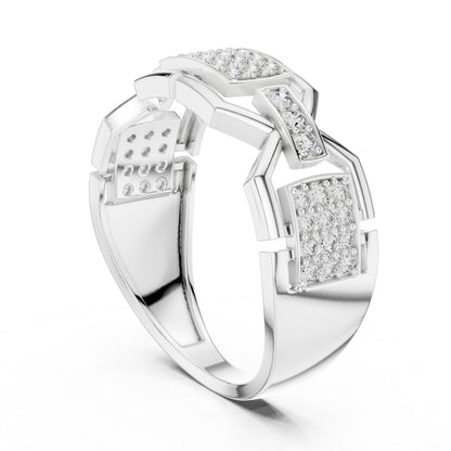 18K Rose Gold Round Lab-Grown Diamond Drop Ring for Women | Everyday Wear | Pure Carat