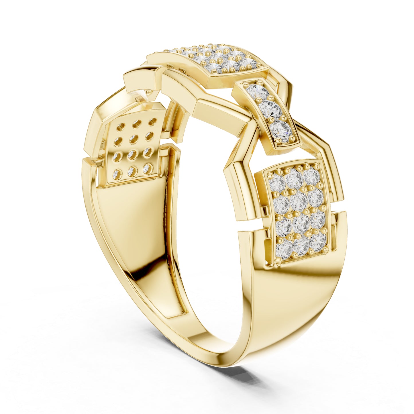 18K Rose Gold Round Lab-Grown Diamond Drop Ring for Women | Everyday Wear | Pure Carat