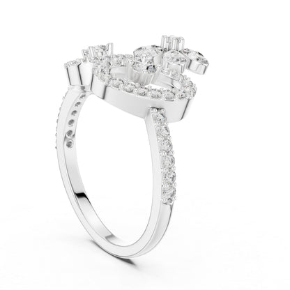 18K Yellow Gold Round Lab-Grown Diamond Ring for Women | Anniversary Gift | Pure Carat
