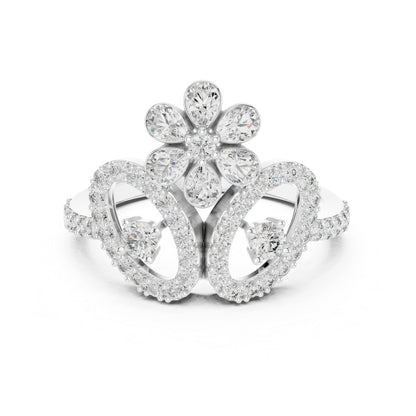 18K Yellow Gold Round Lab-Grown Diamond Ring for Women | Anniversary Gift | Pure Carat
