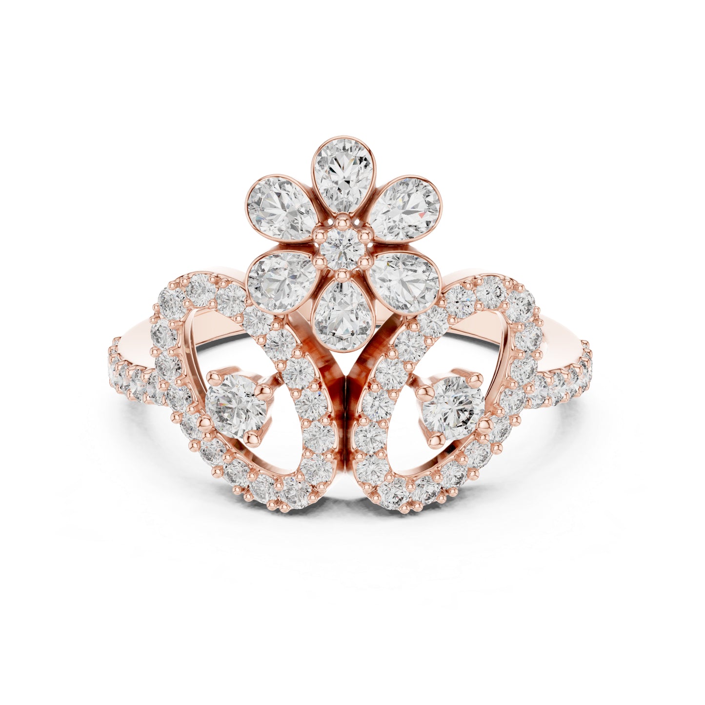 18K Yellow Gold Round Lab-Grown Diamond Ring for Women | Anniversary Gift | Pure Carat