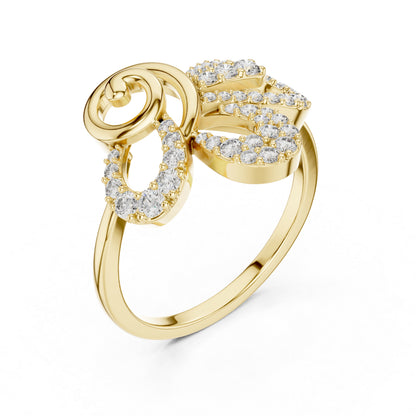18K Yellow Gold Round Lab-Grown Diamond Solitaire Ring for Women | Party Wear | Pure Carat