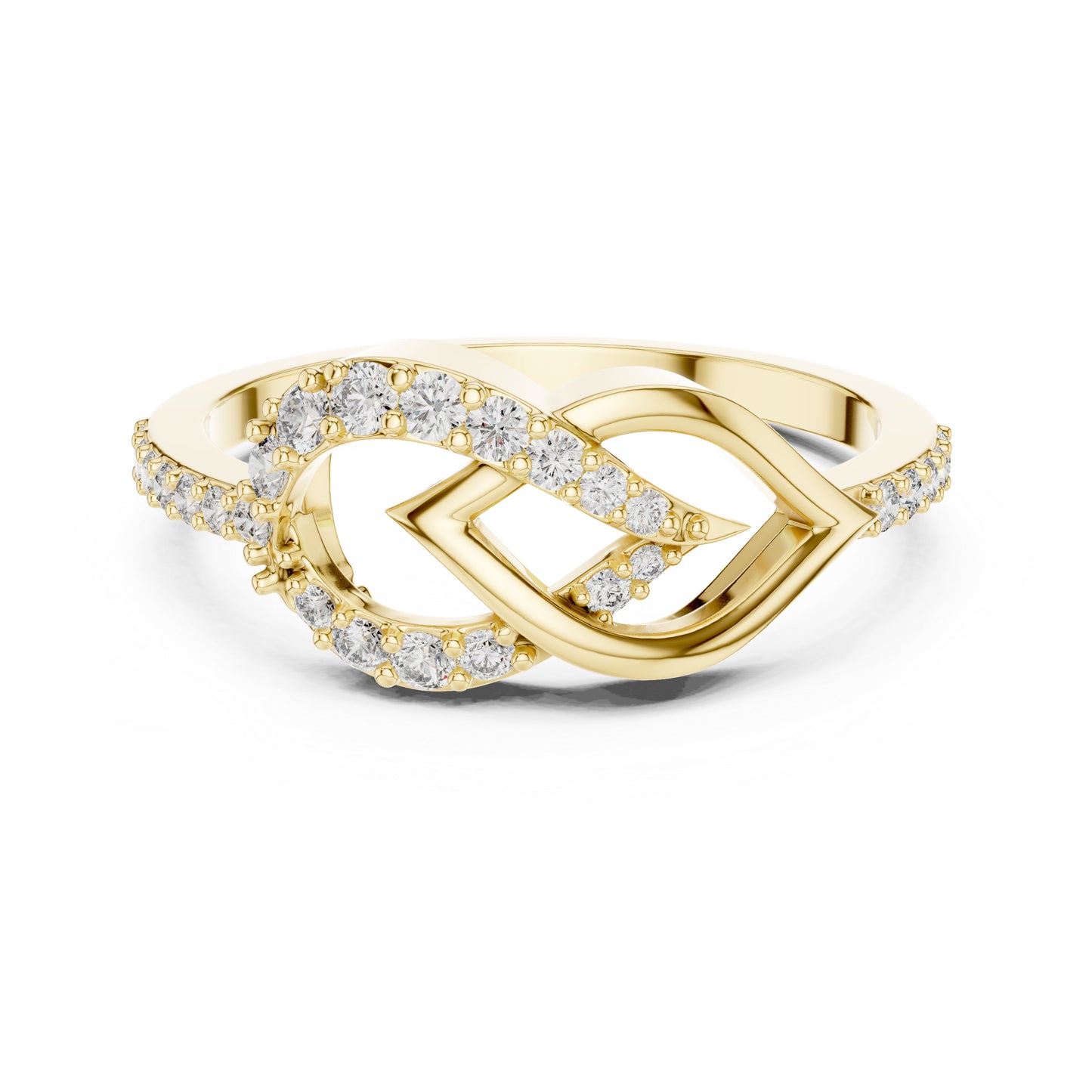 14K White Gold Round Lab-Grown Diamond Engagement Ring for Women | Pure Carat