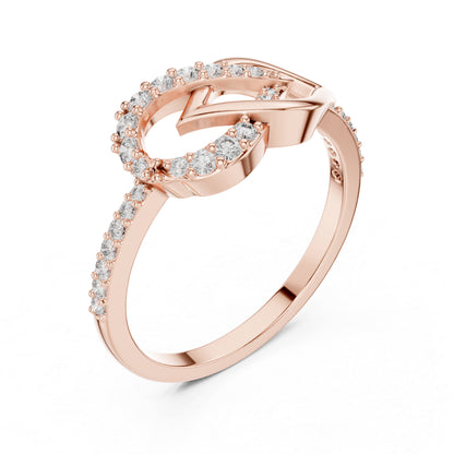 14K White Gold Round Lab-Grown Diamond Engagement Ring for Women | Pure Carat