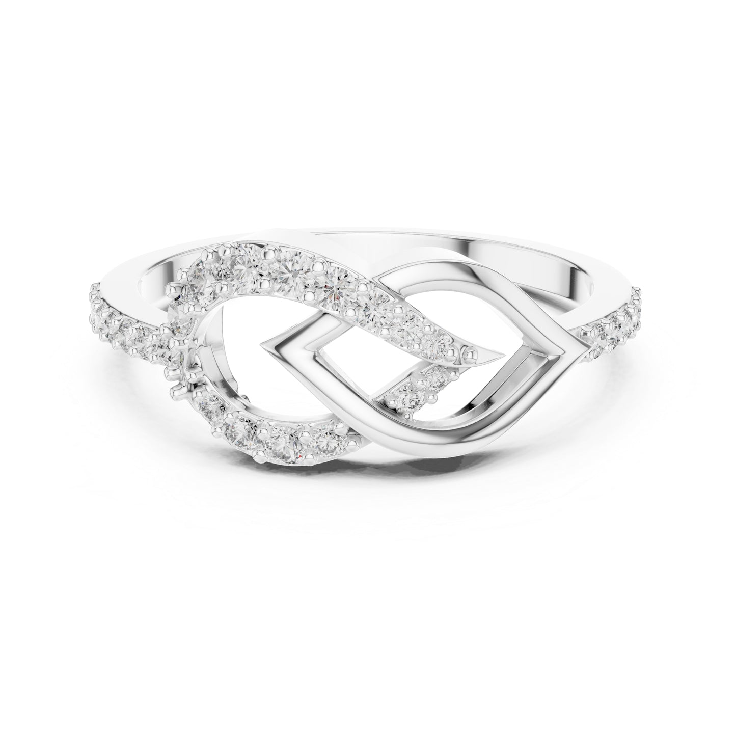 14K White Gold Round Lab-Grown Diamond Engagement Ring for Women | Pure Carat
