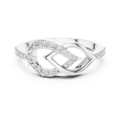 14K White Gold Round Lab-Grown Diamond Engagement Ring for Women | Pure Carat
