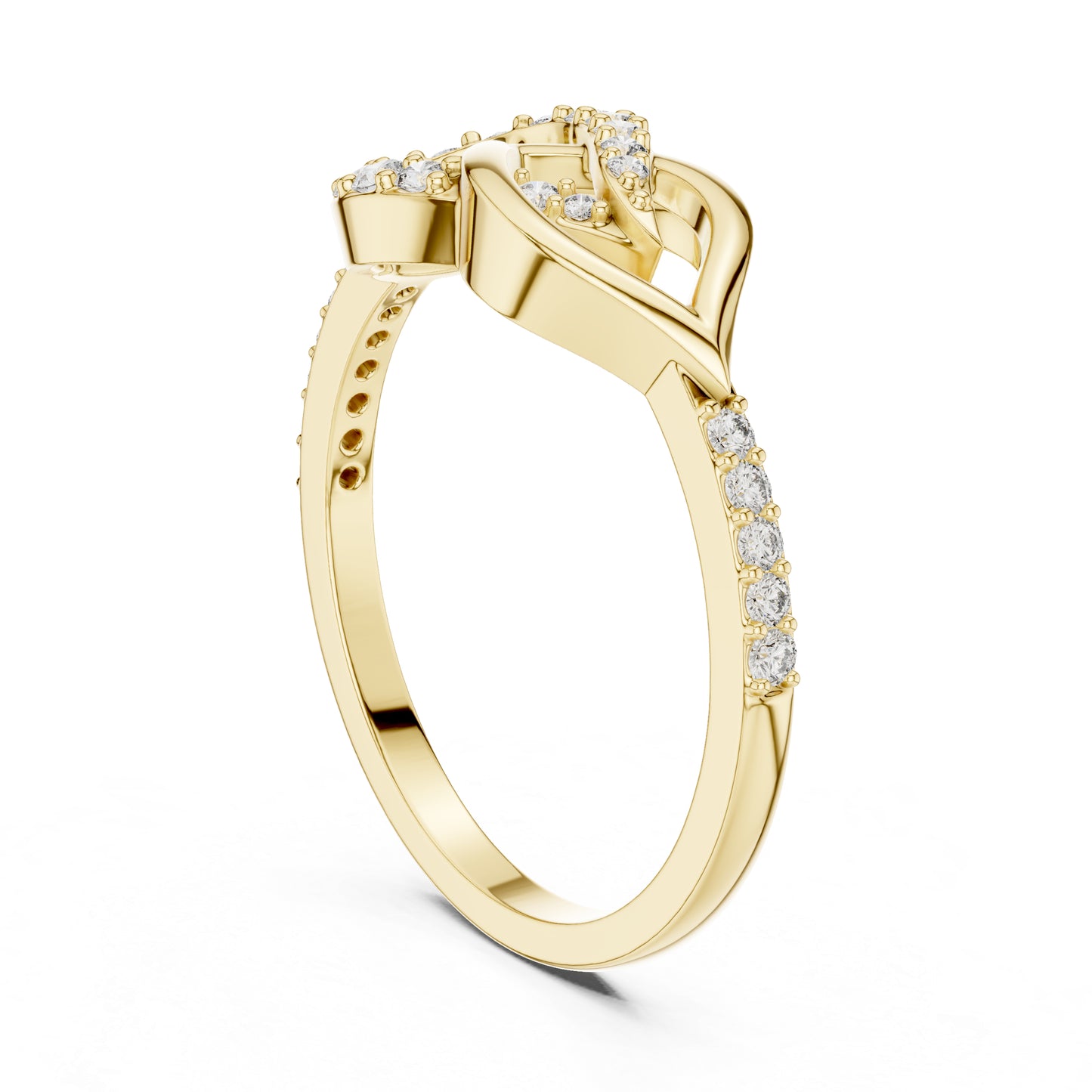 14K White Gold Round Lab-Grown Diamond Engagement Ring for Women | Pure Carat