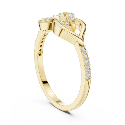 14K White Gold Round Lab-Grown Diamond Engagement Ring for Women | Pure Carat