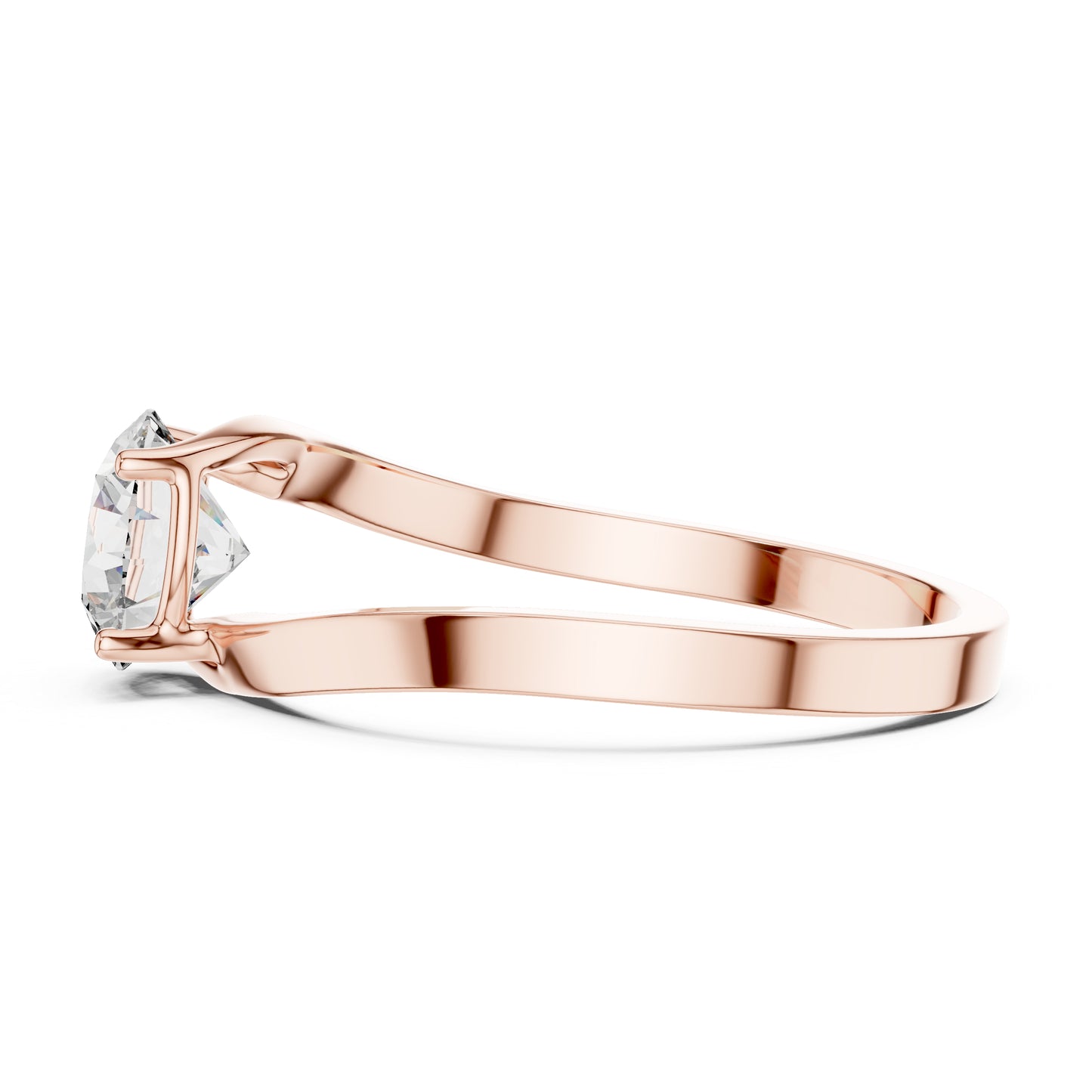 PureCarat 18K White Gold Round Lab-Grown Diamond Women’s Ring
