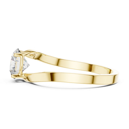PureCarat 18K White Gold Round Lab-Grown Diamond Women’s Ring