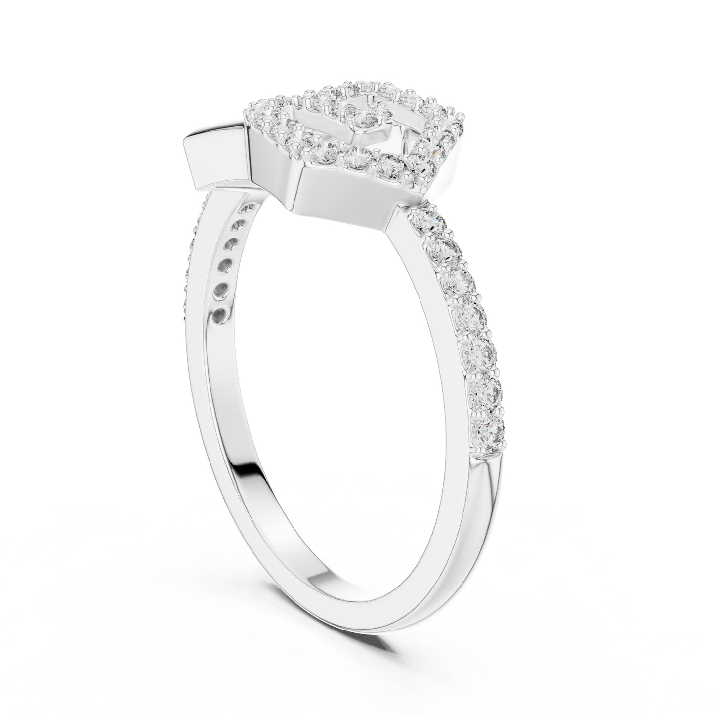 14K Rose Gold Round Lab-Grown Diamond Ring for Women | Office Wear | Pure Carat