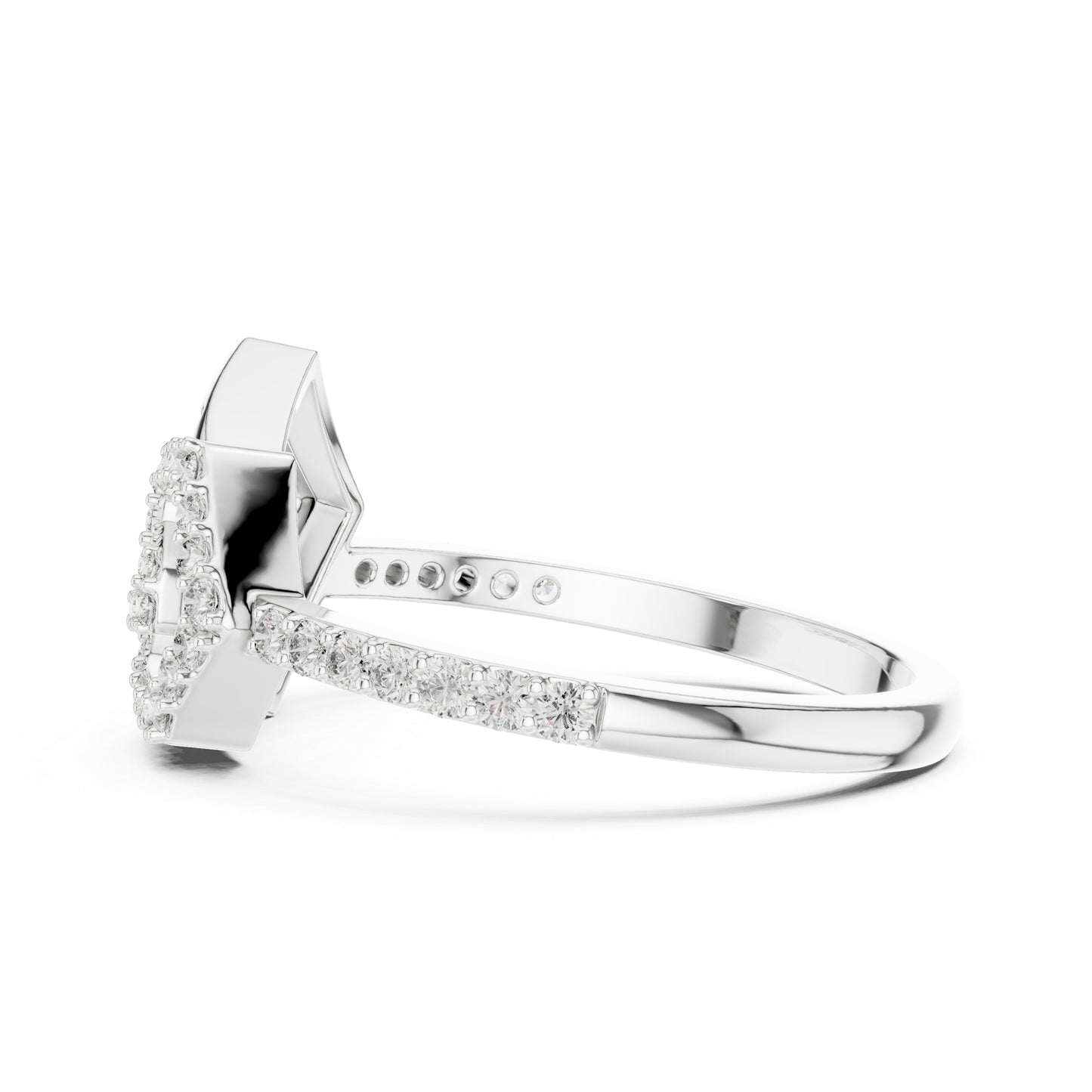 14K Rose Gold Round Lab-Grown Diamond Ring for Women | Office Wear | Pure Carat
