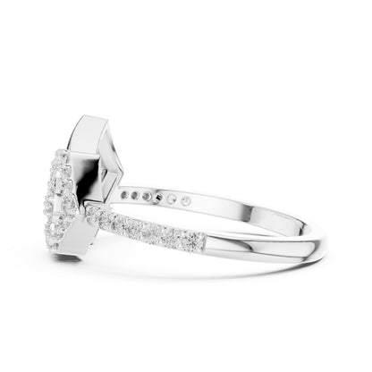 14K Rose Gold Round Lab-Grown Diamond Ring for Women | Office Wear | Pure Carat